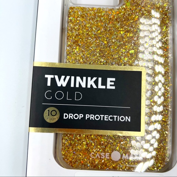 New Case-Mate Apple iPhone 12 / iPhone 12 Pro Twinkle Gold Phone Case - Picture 2 of 7